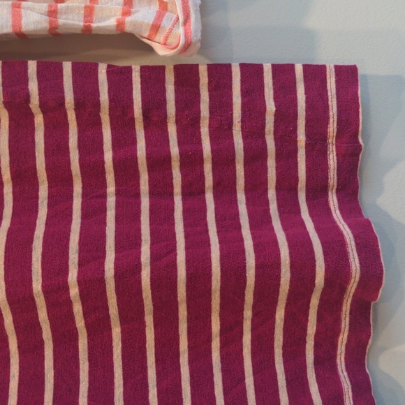 Madewell 100% Linen Two-toned Stripe 3/4 Sleeve Tee - Picture 7 of 8